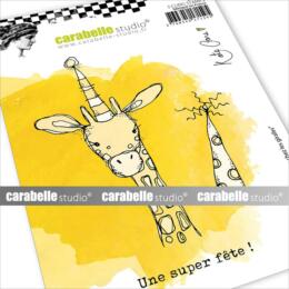Tampon Cling Carabelle Studio - Art Stamp Kate Crane - UNE FETE CHEZ LES GIRAFES