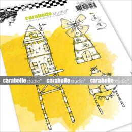 Tampon Cling Carabelle Studio - Art Stamp Kate Crane - DWELLINGS