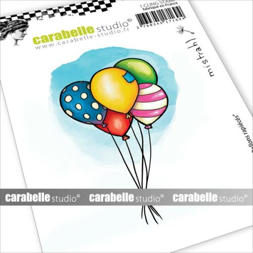 Tampon Cling Carabelle Studio - Art Stamp Mistrahl - BALLONS RAPIECES