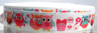 Ruban Imprimé fantaisie - HIBOUX LOVE