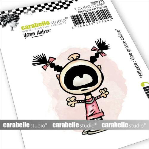 Tampon Cling Carabelle Studio - Art Stamp Yann Autret - FILLETTE UNE GROSSE COLERE