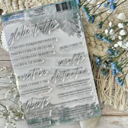 Tampon CLEAR - CITATIONS VOYAGE - GLOBE TROTTER - Chou Flowers