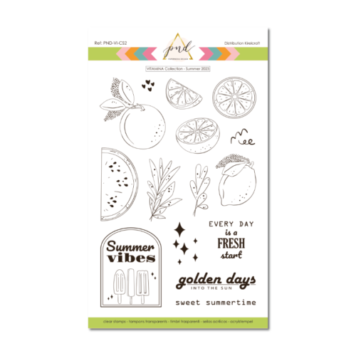 Tampon Clear - SUMMER FRUITS - Collection VITAMINA - Paper Nova