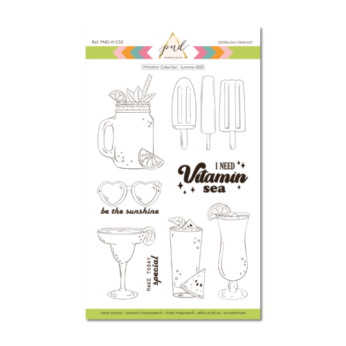 Tampon Clear - COKTAILS - Collection VITAMINA - Paper Nova