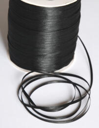 Ruban Satin -  3mm NOIR 