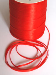 Ruban Satin -  3mm ROUGE 